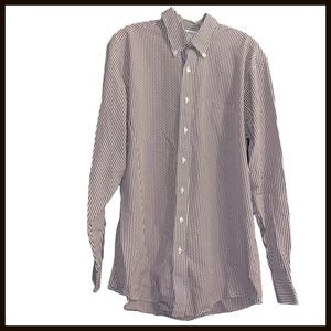 Brooks Brothers Madison 1818 Button-down 16 1/2 - 37 Brick Red/White Checked